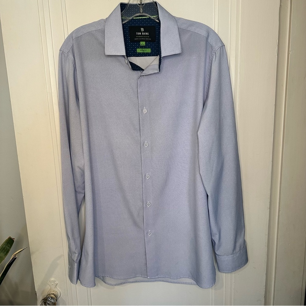 Tom Baine Men's Slim Fit Performance SHIRT Large